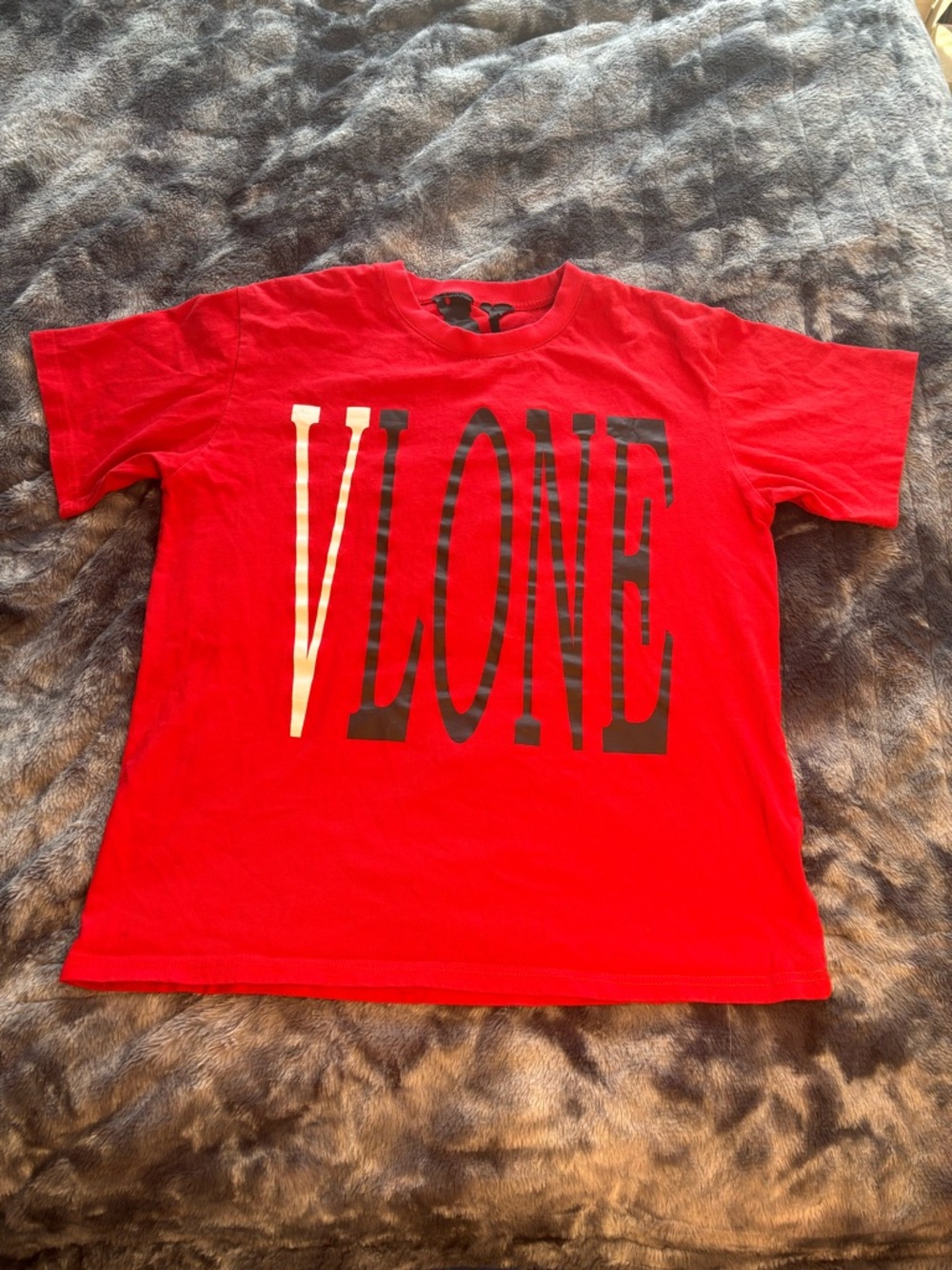 VLONE Bright Red Crewneck Cotton Tee
